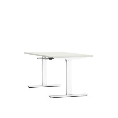 Bureau reglable hauteur axel rect. l160xp80 cm- ep25 mm mg - structure so - syst