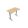 Bureau reglable hauteur axel rect. l140xp80 cm- ep25 mm ri - structure z4 - syst