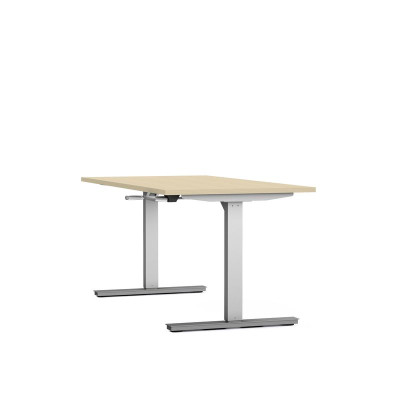 Bureau reglable hauteur axel rect. l160xp80 cm- ep25 mm ma - structure z4 - syst