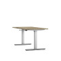 Bureau reglable hauteur axel rect. l160xp80 cm- ep25 mm  - structure  - syst.man