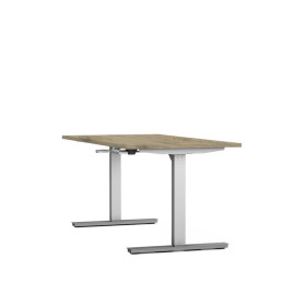Bureau reglable hauteur axel rect. l160xp80 cm- ep25 mm  - structure  - syst.man