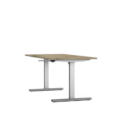 Bureau reglable hauteur axel rect. l160xp80 cm- ep25 mm  - structure  - syst.man