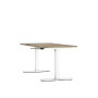 Bureau reglable hauteur axel rect. l160xp80 cm- ep25 mm  - structure  - syst.man