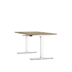 Bureau reglable hauteur axel rect. l160xp80 cm- ep25 mm  - structure  - syst.man