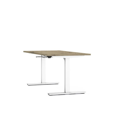 Bureau reglable hauteur axel rect. l160xp80 cm- ep25 mm  - structure  - syst.man