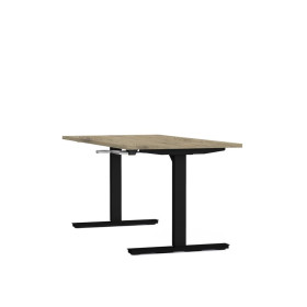 Bureau reglable hauteur axel rect. l160xp80 cm- ep25 mm  - structure  - syst.man