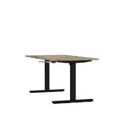 Bureau reglable hauteur axel rect. l160xp80 cm- ep25 mm  - structure  - syst.man