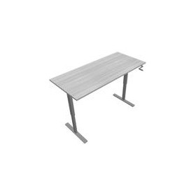Bureau reglable hauteur axel rect. l180xp80 cm- ep25 mm ma - structure z4 - syst