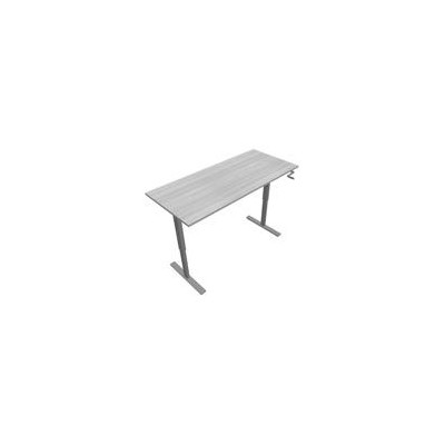 Bureau reglable hauteur axel rect. l180xp80 cm- ep25 mm ma - structure z4 - syst