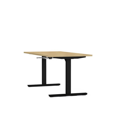 Bureau reglable hauteur axel rect. l160xp80 cm- ep25 mm ri - structure sg - syst