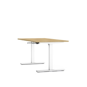Bureau reglable hauteur axel rect. l160xp80 cm- ep25 mm ri - structure so - syst