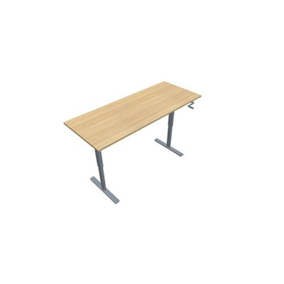 Bureau reglable hauteur axel rect. l200xp80 cm- ep25 mm ri - structure z4 - syst