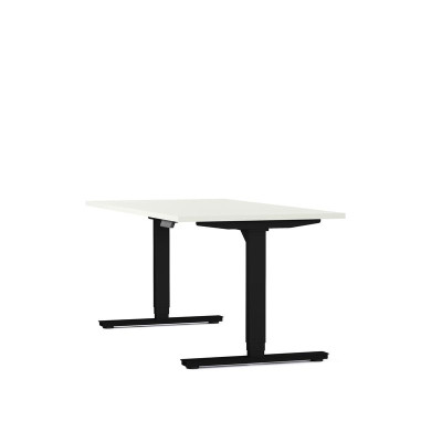 Bureau reglable hauteur electrique axel rect. l140xp80 cm- ep25 mm mg - structur