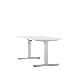 Bureau reglable hauteur electrique axel rect. l140xp80 cm- ep25 mm mg - structur