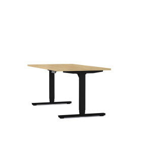 Bureau reglable hauteur electrique axel rect. l160xp80 cm- ep25 mm ri - structur