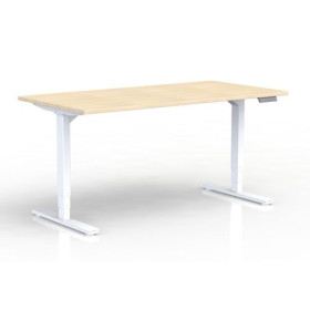 Bureau reglable hauteur electrique axel rect. l180xp80 cm- ep25 mm ri - structur