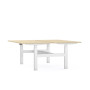 Bureaux bench axel rect. l140xp80 cm - ep25 mm ma - structure so - syst.motorise