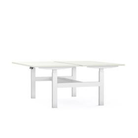 Bureaux bench axel rect. l140xp80 cm - ep25 mm mg - structure so - syst.motorise
