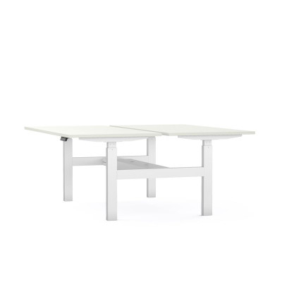 Bureaux bench axel rect. l140xp80 cm - ep25 mm mg - structure so - syst.motorise
