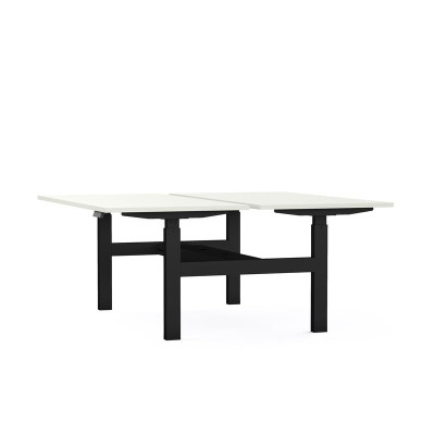 Bureaux bench axel rect. l140xp80 cm - ep25 mm mg - structure sg - syst.motorise