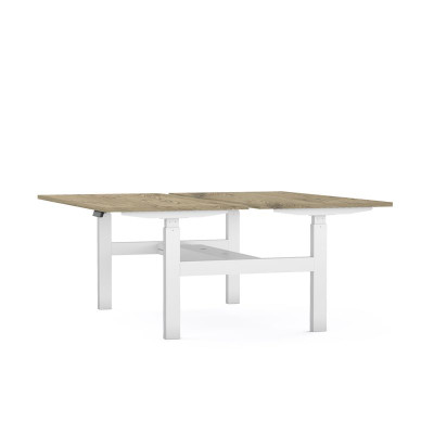 Bureaux axel bench rect. l140xp80 cm - ep25 mm  - structure  - syst.motorise r3