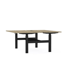 Bureaux axel bench rect. l140xp80 cm - ep25 mm  - structure  - syst.motorise r3