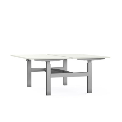 Bureaux bench axel rect. l160xp80 cm - ep25 mm mg - structure z4 - syst.motorise