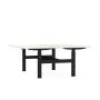 Bureaux bench axel rect. l160xp80 cm - ep25 mm mg - structure sg - syst.motorise