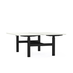 Bureaux bench axel rect. l160xp80 cm - ep25 mm mg - structure sg - syst.motorise