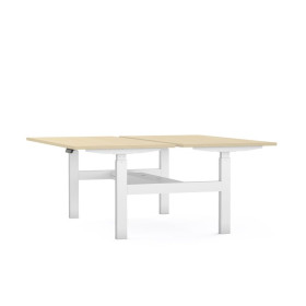 Bureaux bench axel rect. l160xp80 cm - ep25 mm ma - structure so - syst.motorise