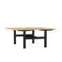 Bureaux bench axel rect. l160xp80 cm - ep25 mm ri - structure sg - syst.motorise