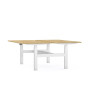 Bureaux bench axel rect. l160xp80 cm - ep25 mm ri - structure so - syst.motorise