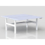 Bureaux bench axel rect. l180xp80 cm - ep25 mm mg - structure so - syst.motorise