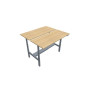 Bureaux bench axel rect. l180xp80 cm - ep25 mm ri - structure z4 - syst.motorise