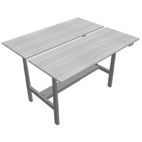 Bureaux bench axel rect. l200xp80 cm - ep25 mm mg - structure sg - syst.motorise