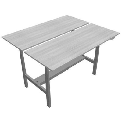 Bureaux axel bench rect. l200xp80 cm - ep25 mm  - structure  - syst.motorise r3