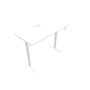 Bureau axel t.rect 160x80 percetrappe ep25mm syst.manivelle a droite pieds i  mg