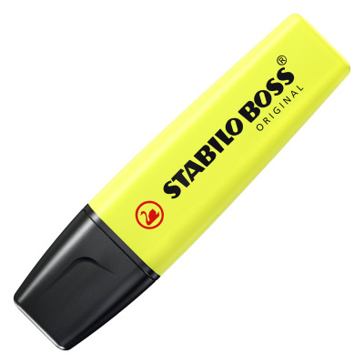 Boite de 10 surligneurs stabilo boss jaune 70 24 ec 70b