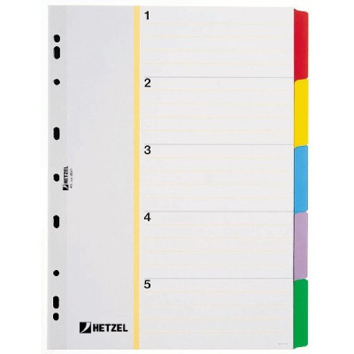 Index Mylar 5 parts
