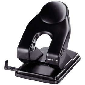 Perforateur de bureau en metal D40 Esselte, Noir