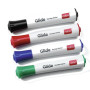 Marqueurs pour tableaux Blancs Glide Nobo , pointe ogive, Assortis, Boite de 4,