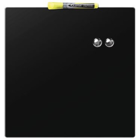 Tableau memo carre 360 x 360 mm Nobo, Noir