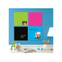 Tableau memo magnetique 360 x 360 mm Nobo, Bleu