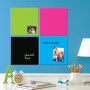 Tableau memo magnetique 360 x 360 mm Nobo, Bleu