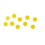 Aimants pour tableaux Blancs, Nobo, Jaunes, 13mm, pack de 10, Jaune