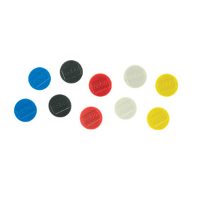 Aimants Nobo Assortis 32mm, pack de 10, Assortis