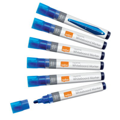 Marqueurs pour tableaux Blancs Liquid Ink, pointe ogive, Boite de 10, Bleu