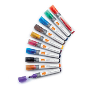 Marqueurs pour tableaux Blancs Liquid Ink, pointe ogive, Assortis, Boite de 10,