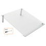 Mini tableau Blanc bloc-notes de bureau A4 Nobo incline en acrylique, Transparen