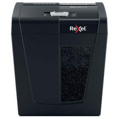 Destructeur de documents manuel X10 SECURE Rexel, Noir